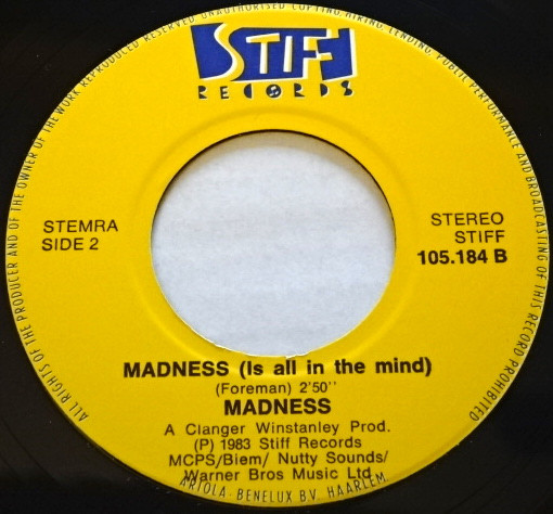 NuttySounds.com - Madness – Tomorrow’s (Just Another Day) – (7″, Single) – (Benelux)