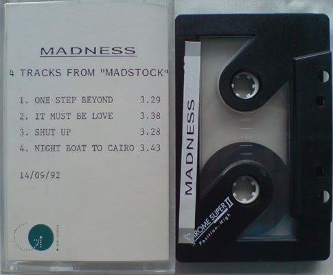 NuttySounds.com - Madness – 4 Tracks From “Madstock” – (Cass, S/Sided, Smplr) – (UK)