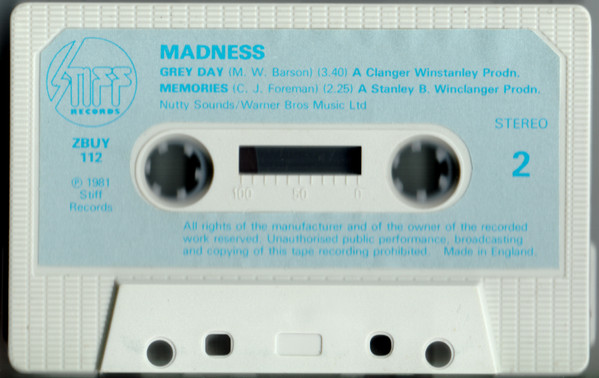 NuttySounds.com - Madness – Grey Day – (Cass, Single) – (UK)