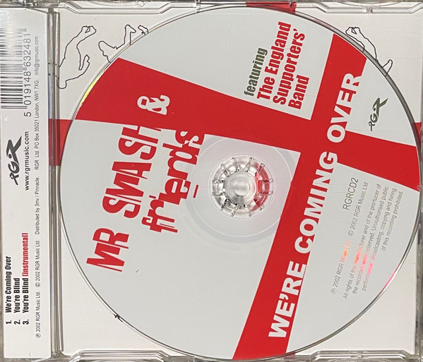 NuttySounds.com - Mr. Smash & Friends Featuring The England Supporters’ Band* – We’re Coming Over – (CD, Single) – (UK)