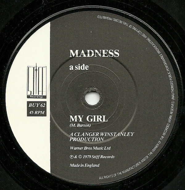 NuttySounds.com - Madness – My Girl – (7″, Single, Sol) – (UK)