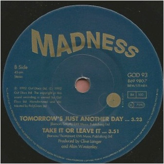 NuttySounds.com - Madness – The Harder They Come – (7″, Single, Pap) – (UK)