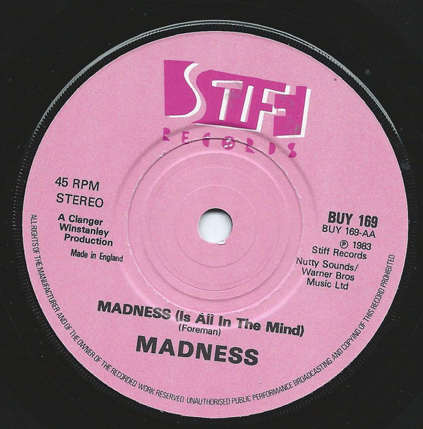 NuttySounds.com - Madness – Tomorrow’s (Just Another Day) / Madness (Is All In The Mind) – (7″, Single, Rev) – (UK)