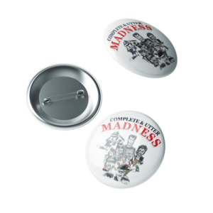 NuttySounds.com - MADNESS - Original Complete & Utter Madness Zine Badge - Issue Three – (Badge, Small, 1¼ Inch)