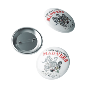 NuttySounds.com - MADNESS - Original Complete & Utter Madness MADZINE Badge - Issue Three – (Badge, Small, 1¼ Inch)
