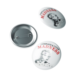NuttySounds.com - MADNESS - Original Complete & Utter Madness MADZINE Badge - Issue Four – (Badge, Small, 1¼ Inch)